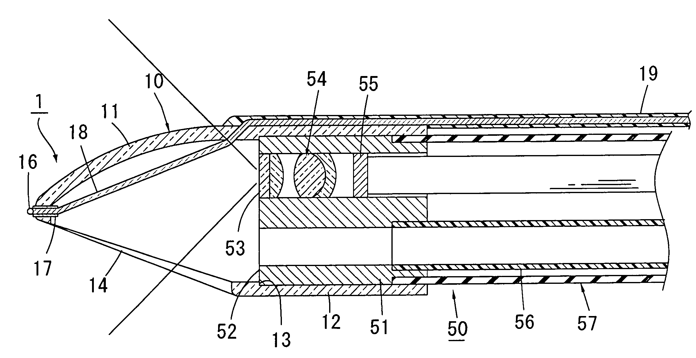 Endoscopic high-frequency knife