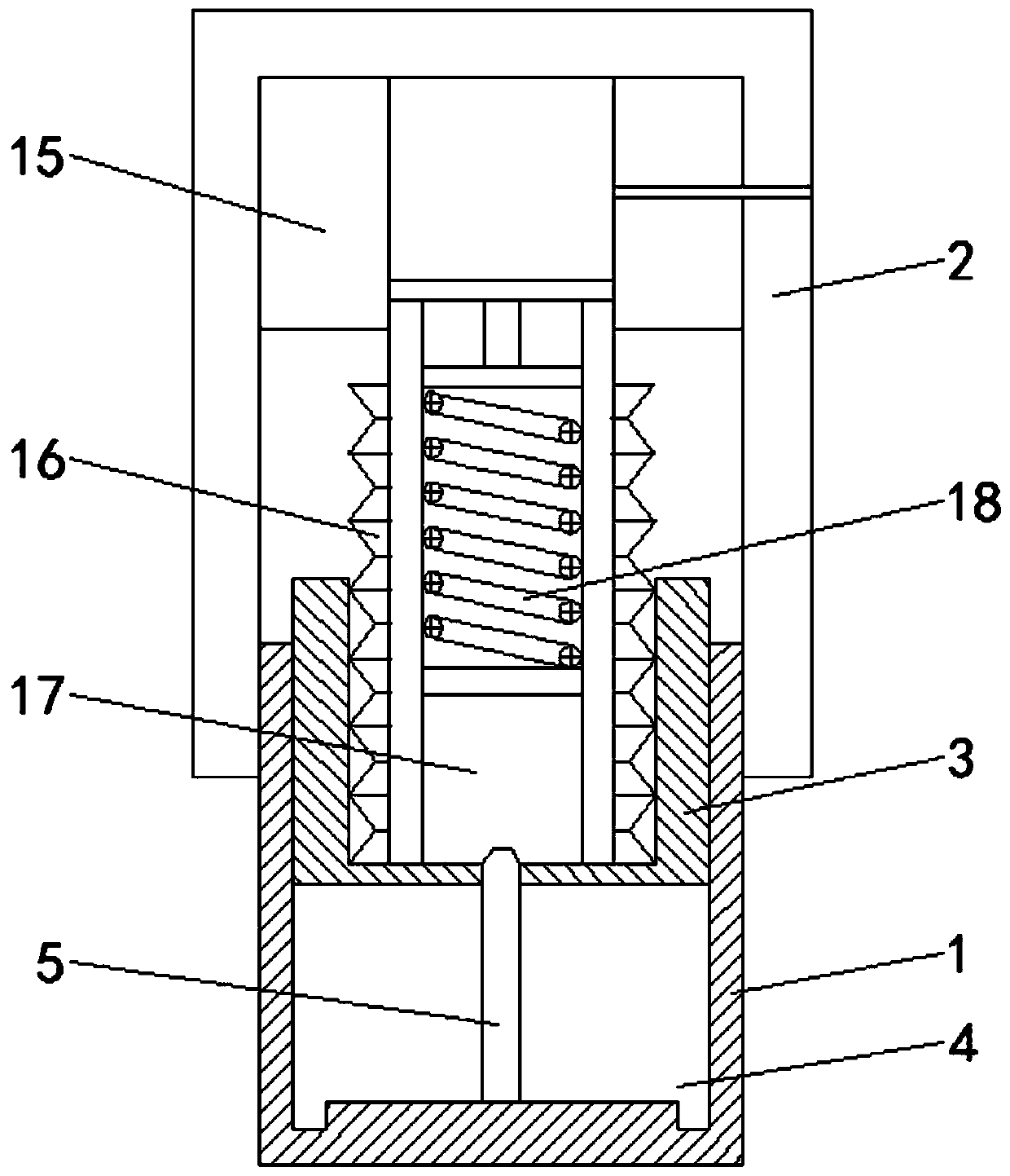 Hydraulic weighing sensor