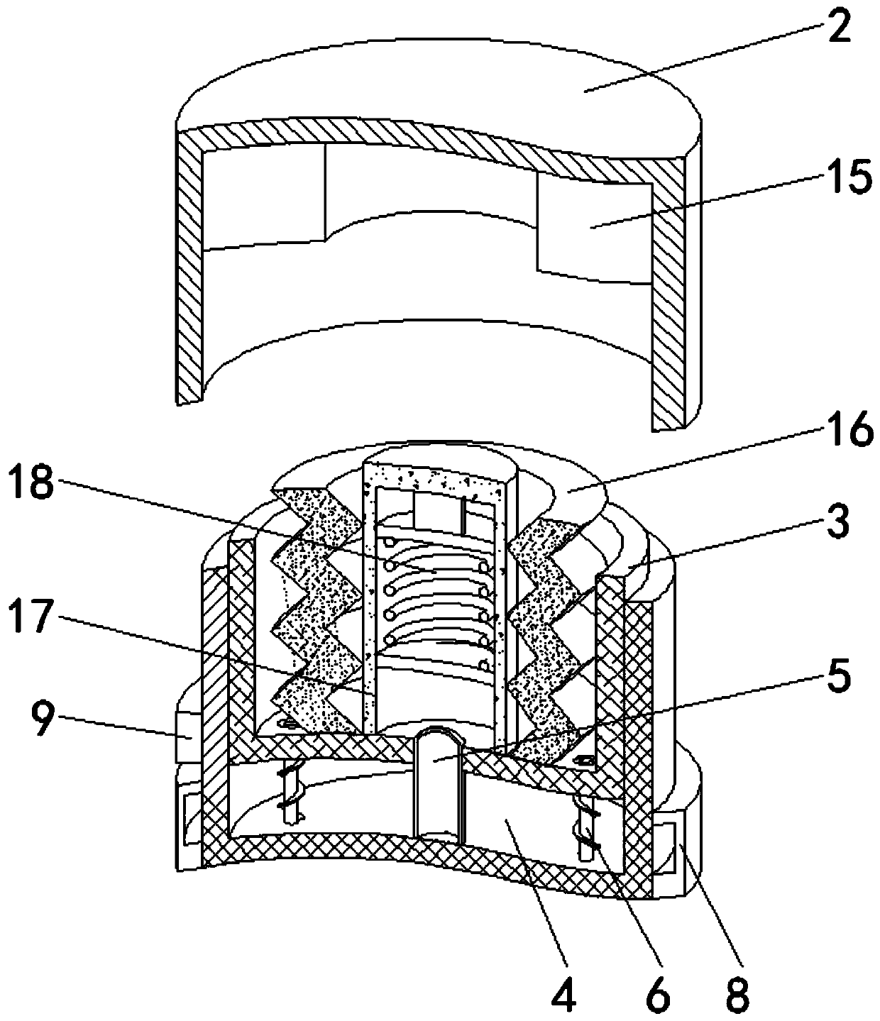 Hydraulic weighing sensor