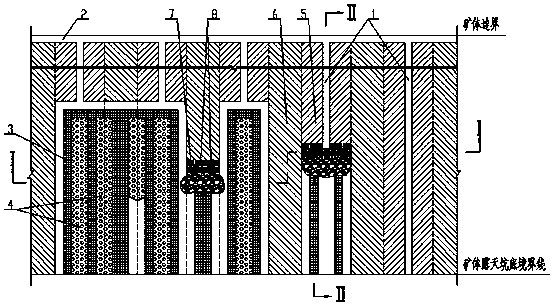 A method of converting gently inclined orebody from open-pit to underground mining based on Gebion artificial pillar