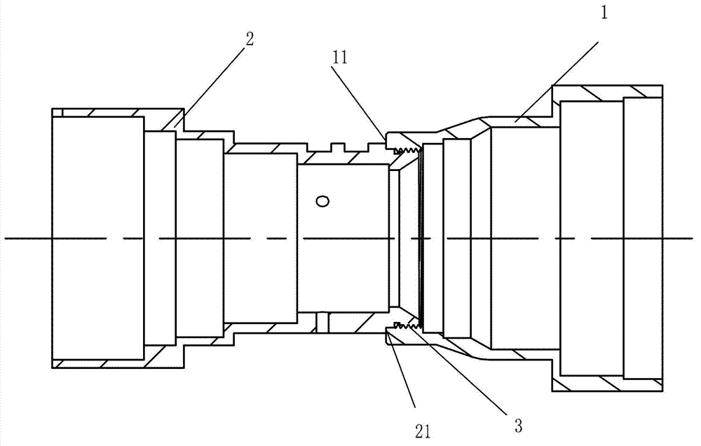 Structure for ensuring coaxiality of assembled lens cones