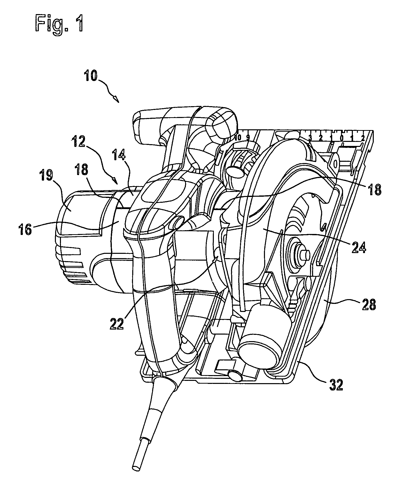 Sealing element for housing of a hand power tool