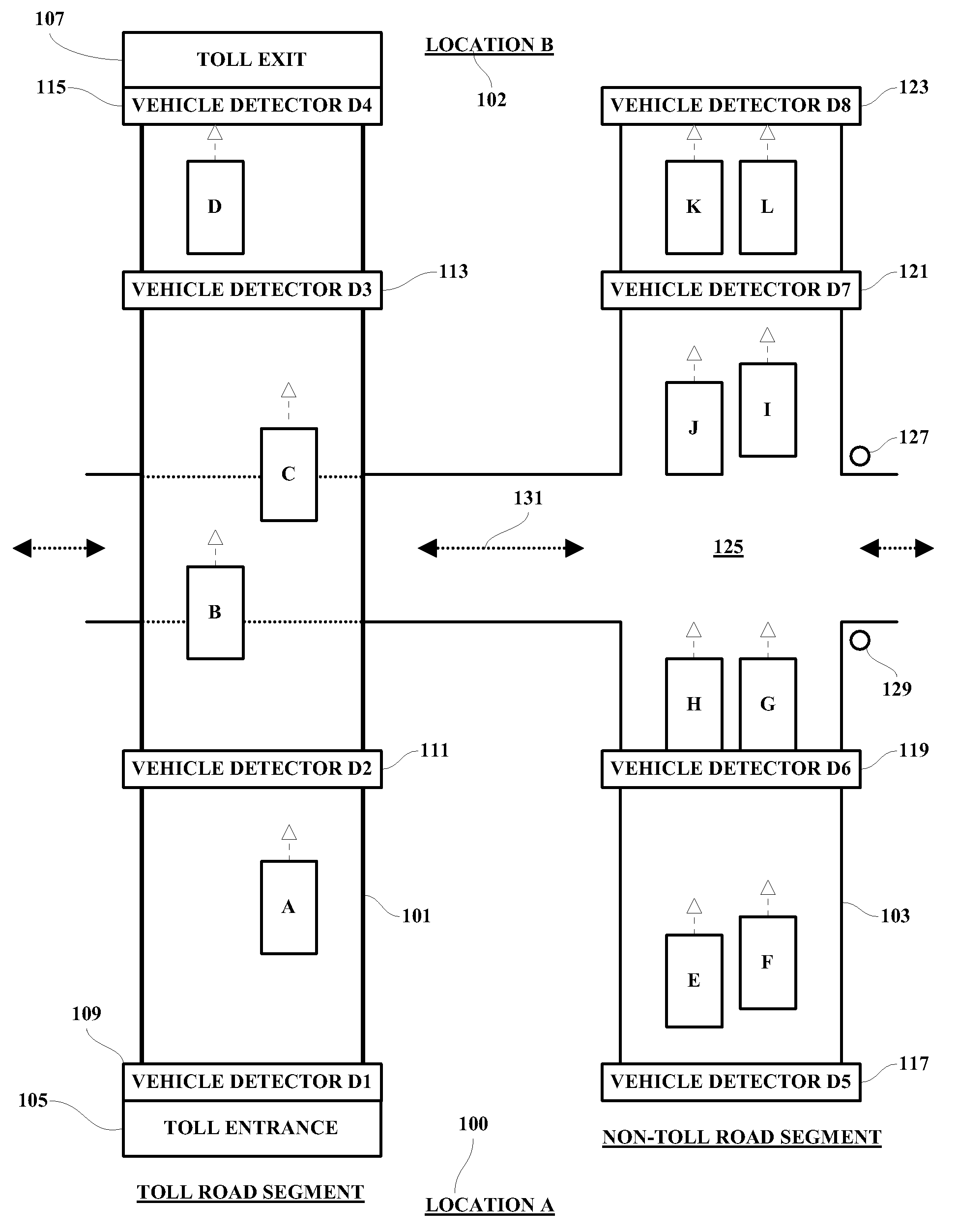 Variable rate toll system