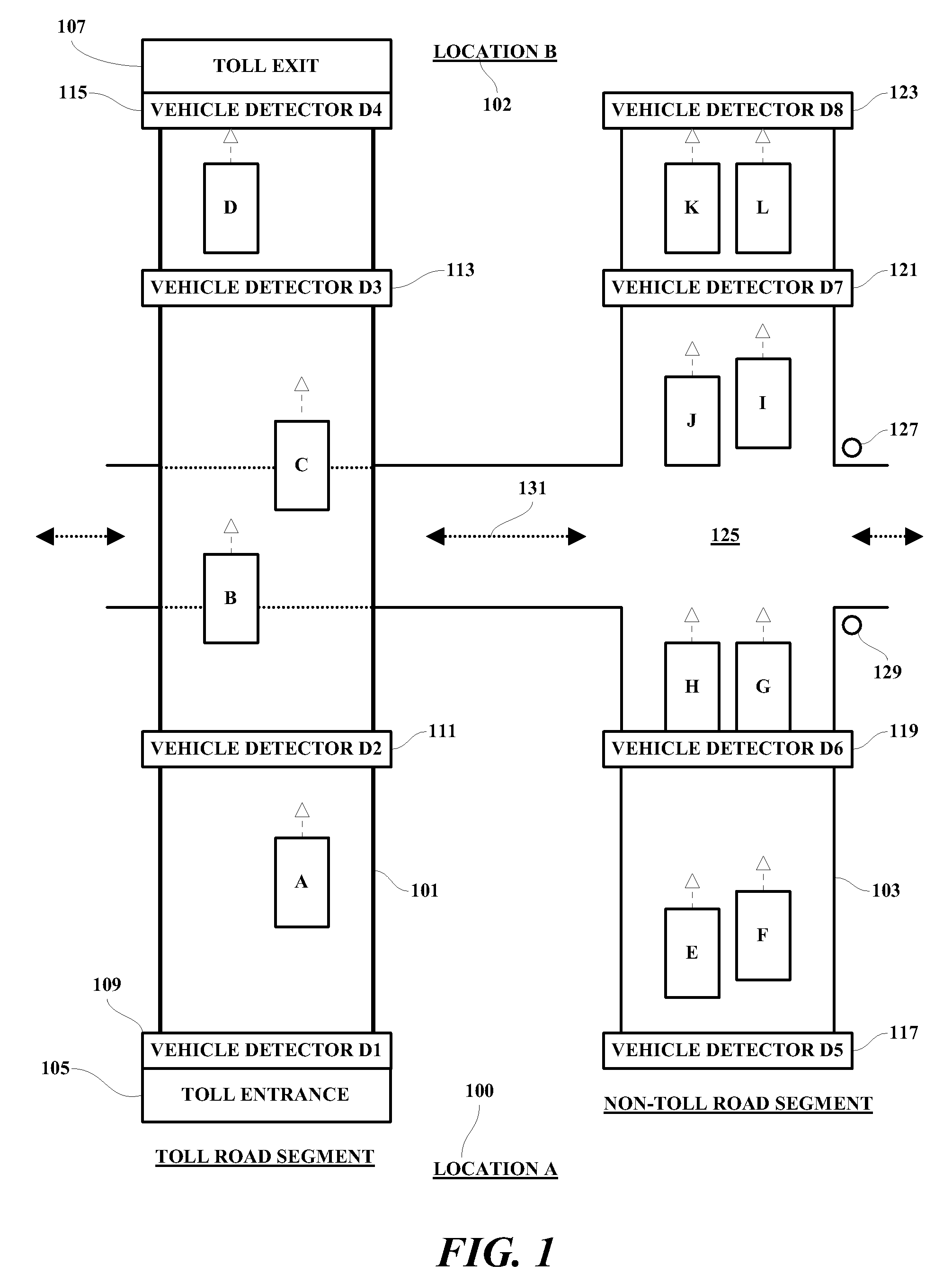 Variable rate toll system