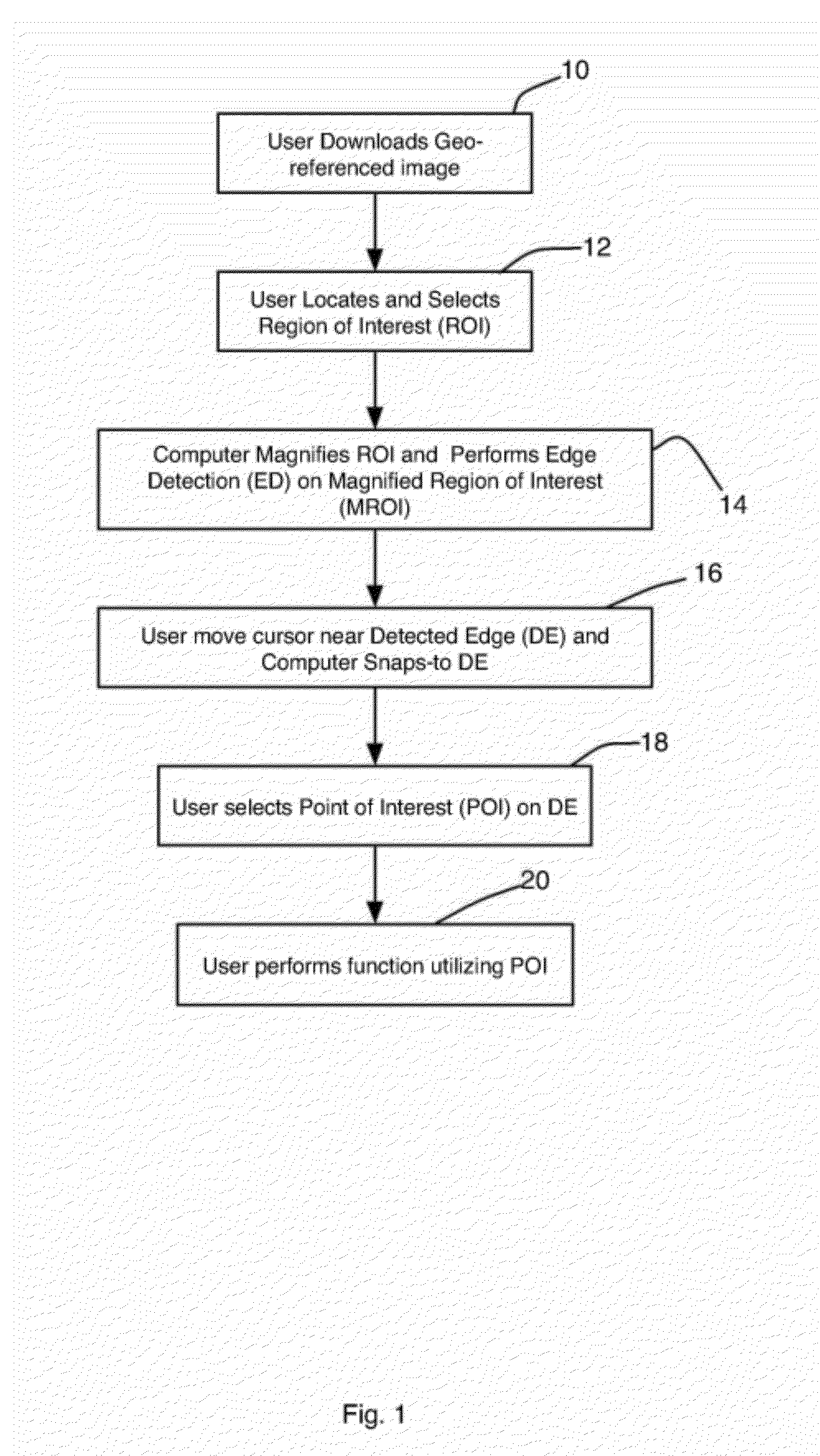 Systems and Methods for Processing Images with Edge Detection and Snap-To Feature