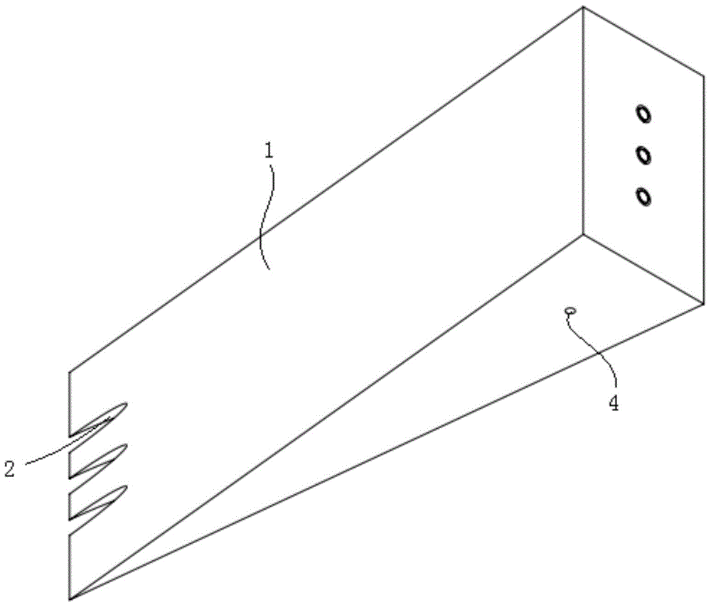 A supersonic combustion chamber flame stabilization device