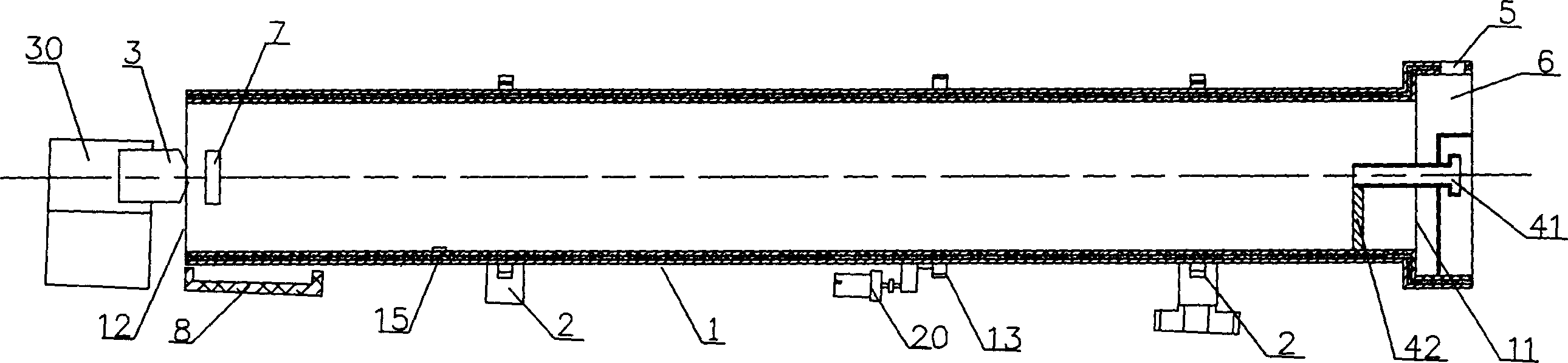 Rotary kiln and method for producing calcining color frit using rotary kiln