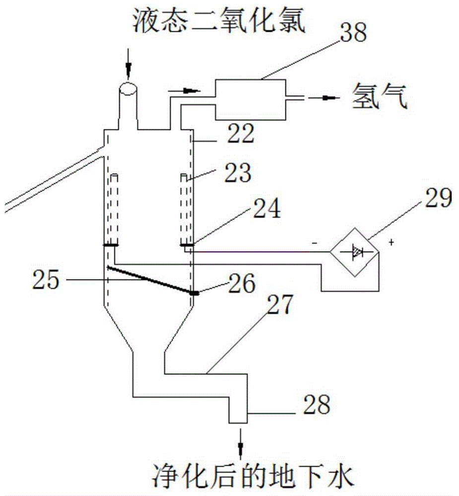 A device for removing iron and manganese from groundwater in a high-voltage electrostatic field