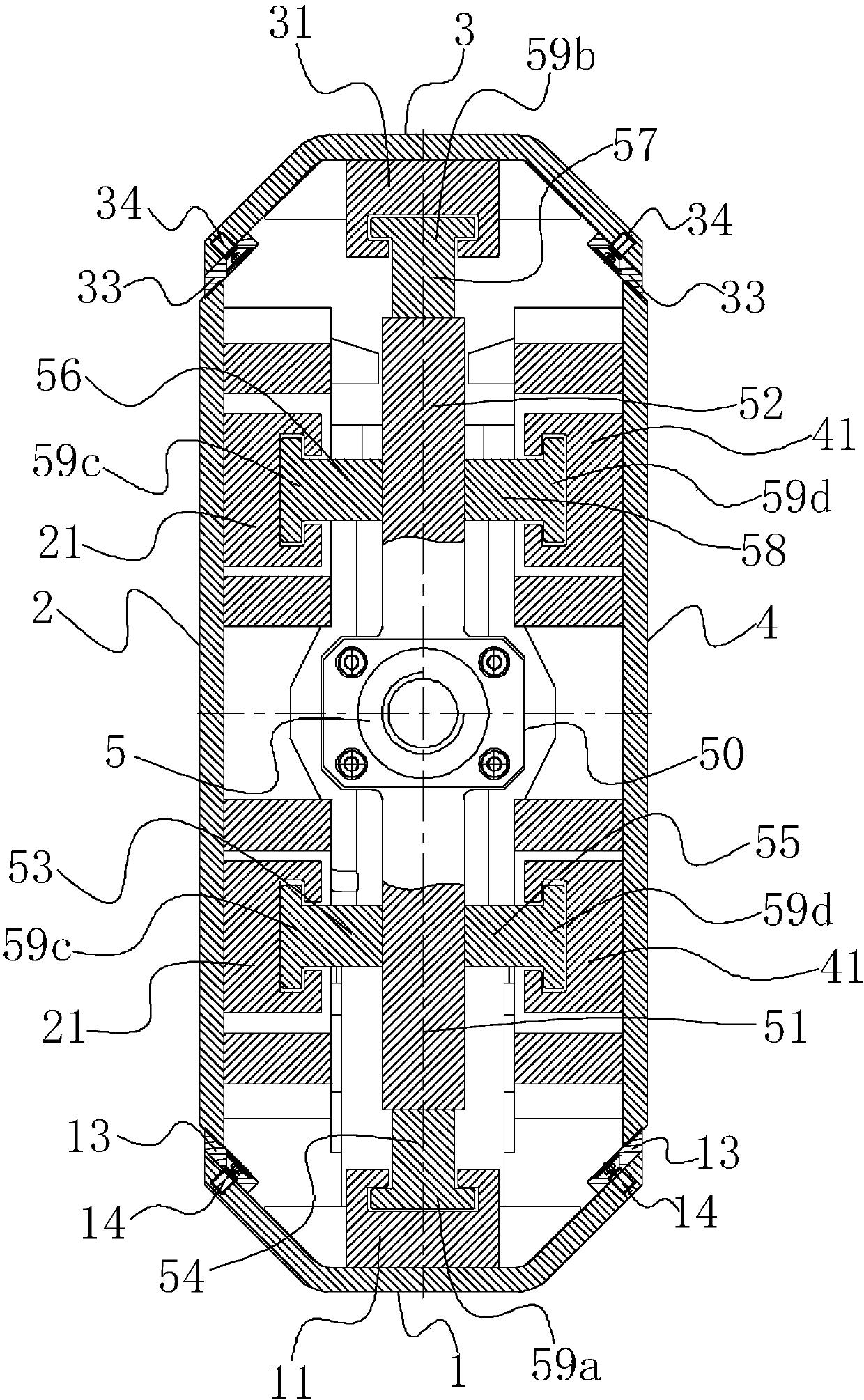 Telescopic inner die and T-shaped pile die provided with same