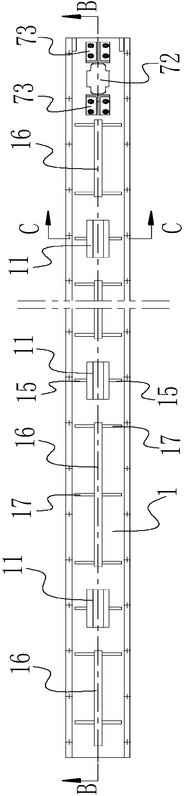 Telescopic inner die and T-shaped pile die provided with same