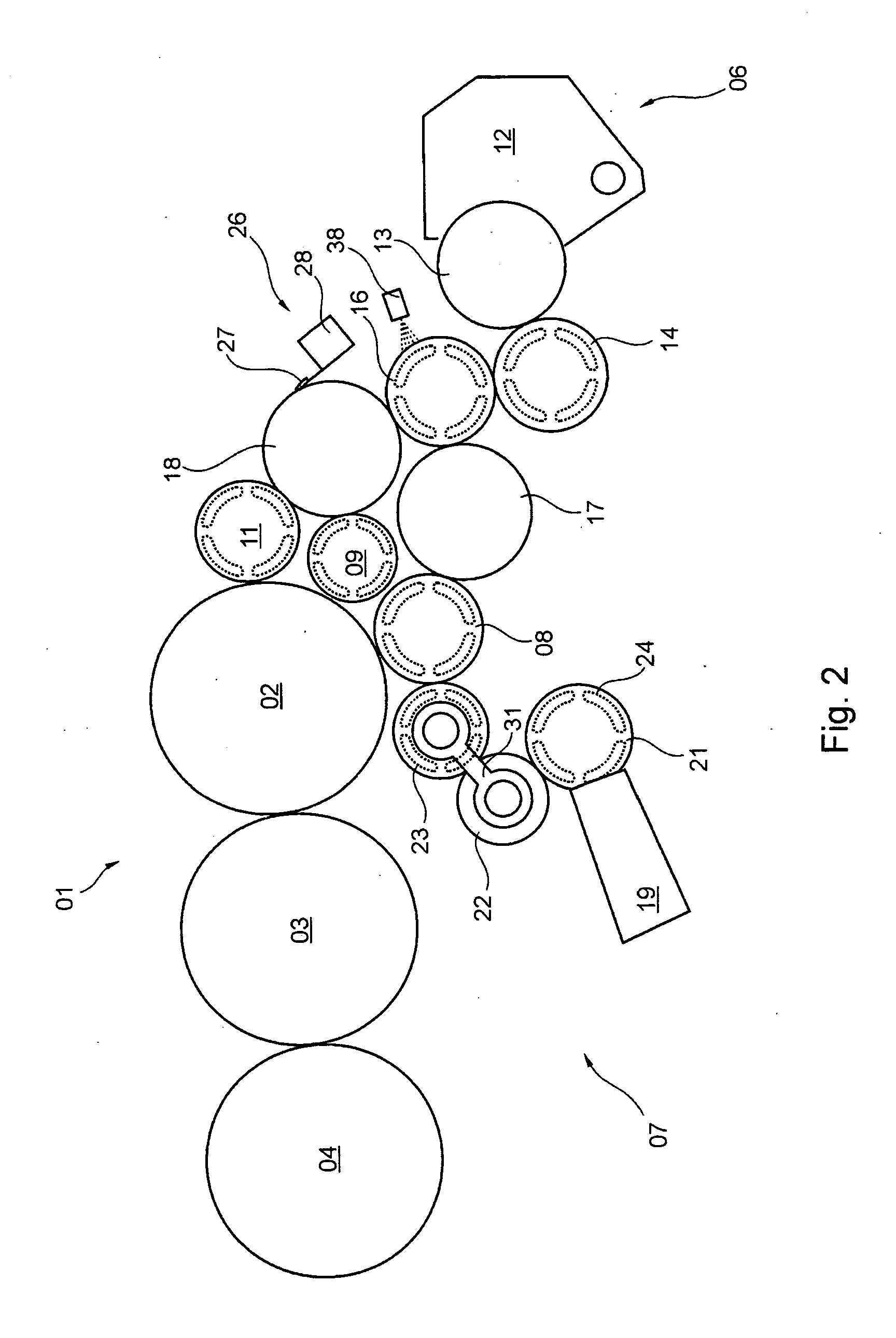 Printing unit of a rotary printing press and a method for washing a dampening unit of a printing unit