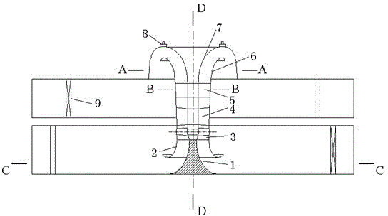 Umbrella two-way vertical pump device