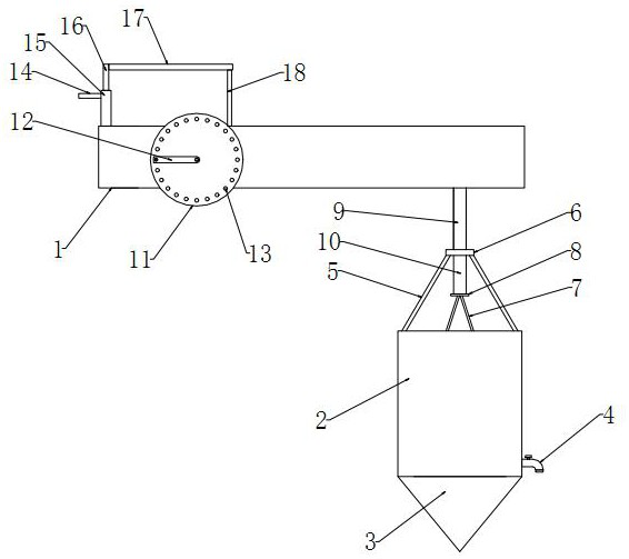 Water sample collecting device for water conservancy project