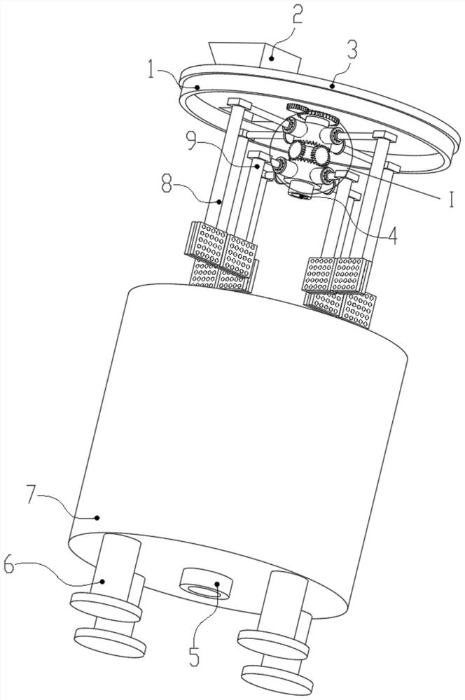 Device for extracting purple sweet potato haematochrome via fermentation method