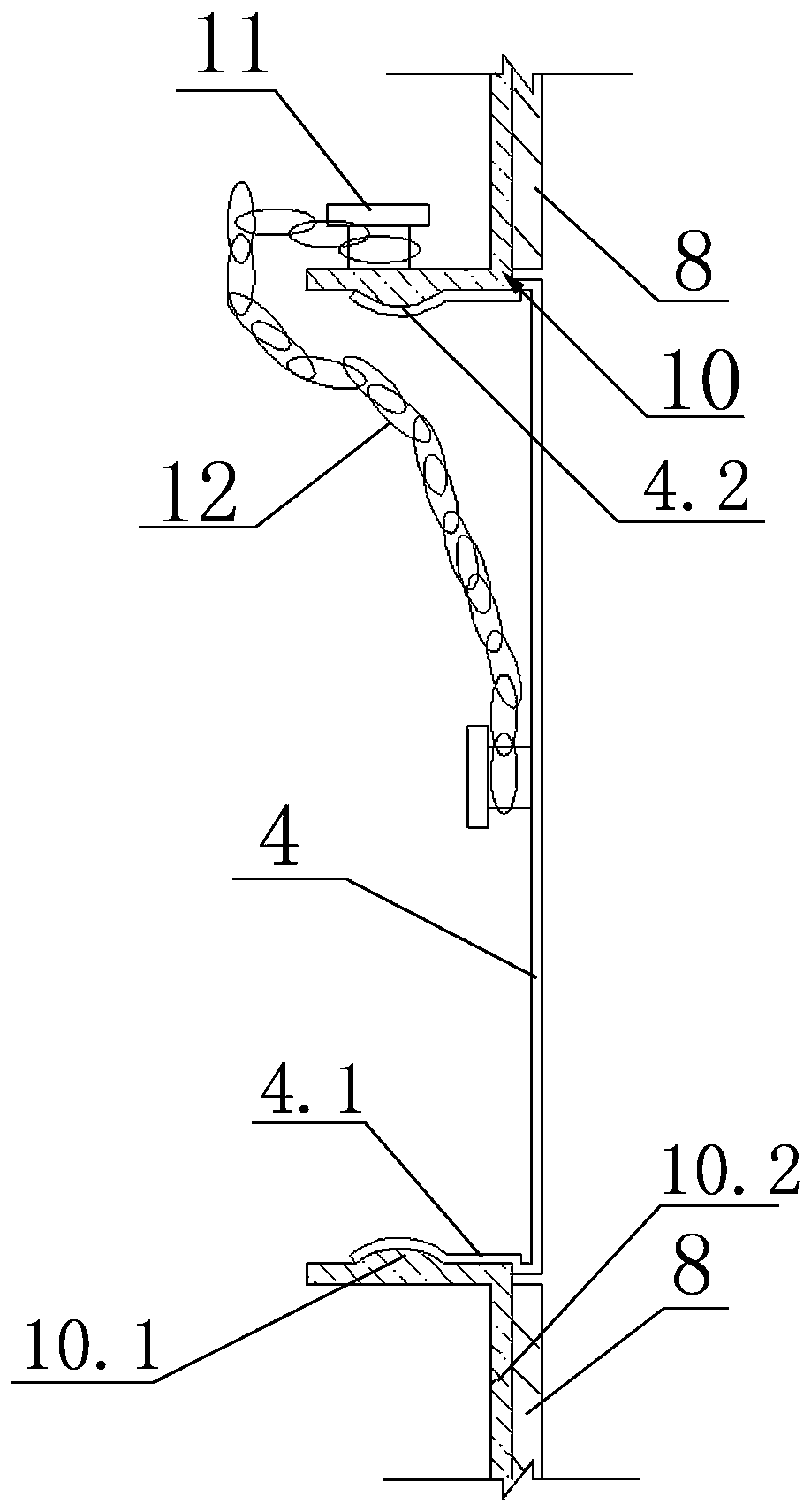 Invisible settlement observation point system and construction method thereof