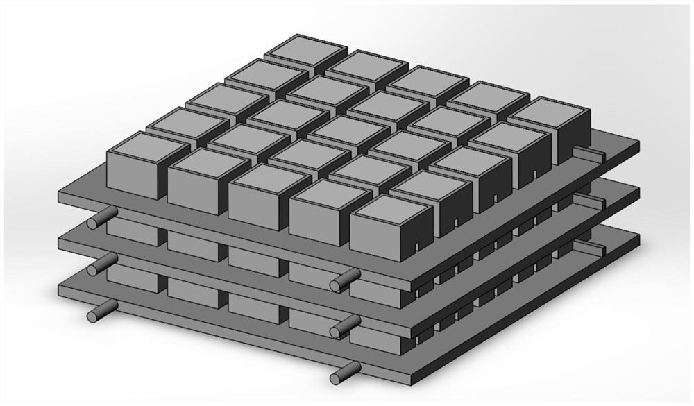 Stacked crimping type power module and manufacturing method thereof