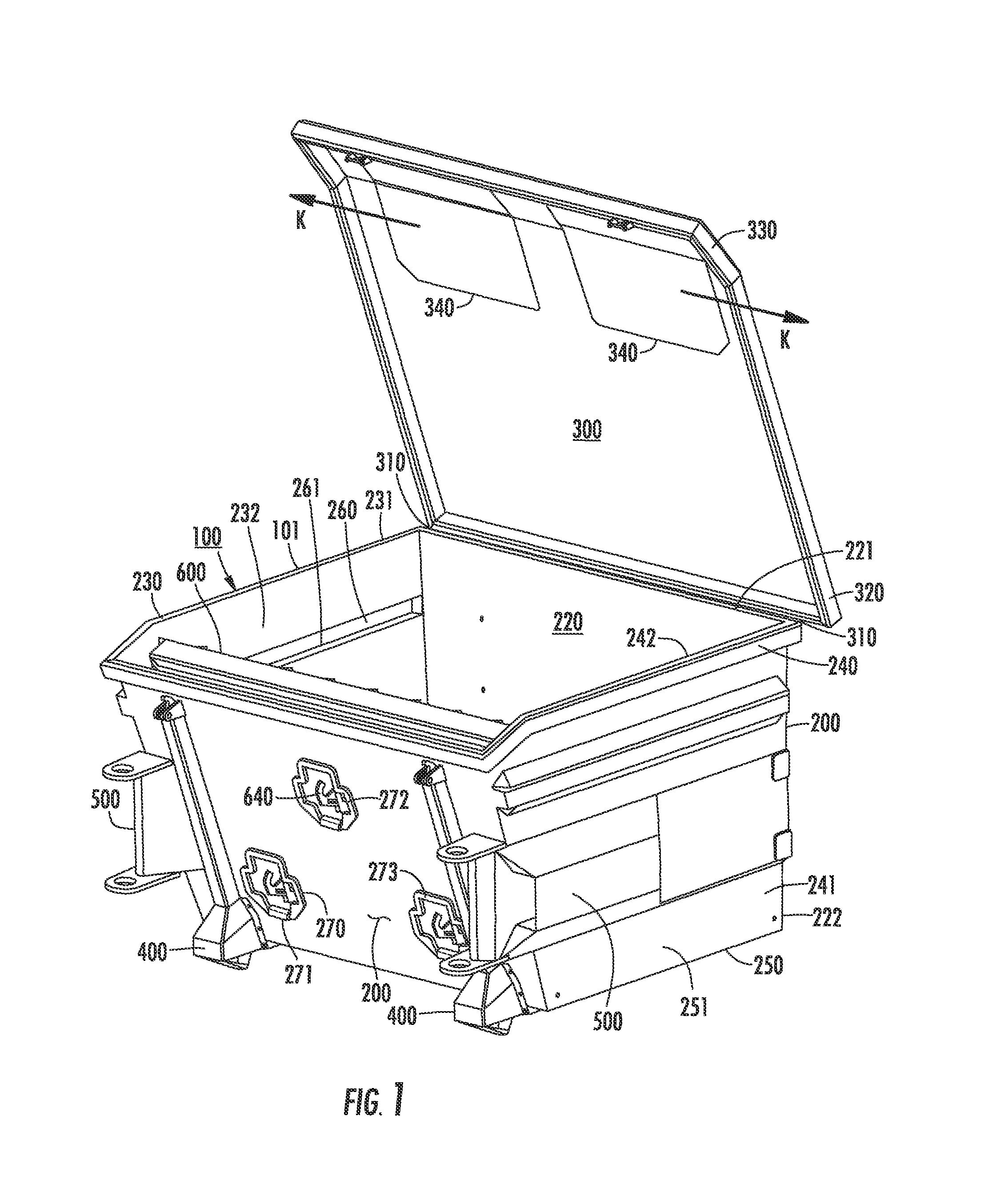 Trash receptacle for collecting and compacting waste and related method of use