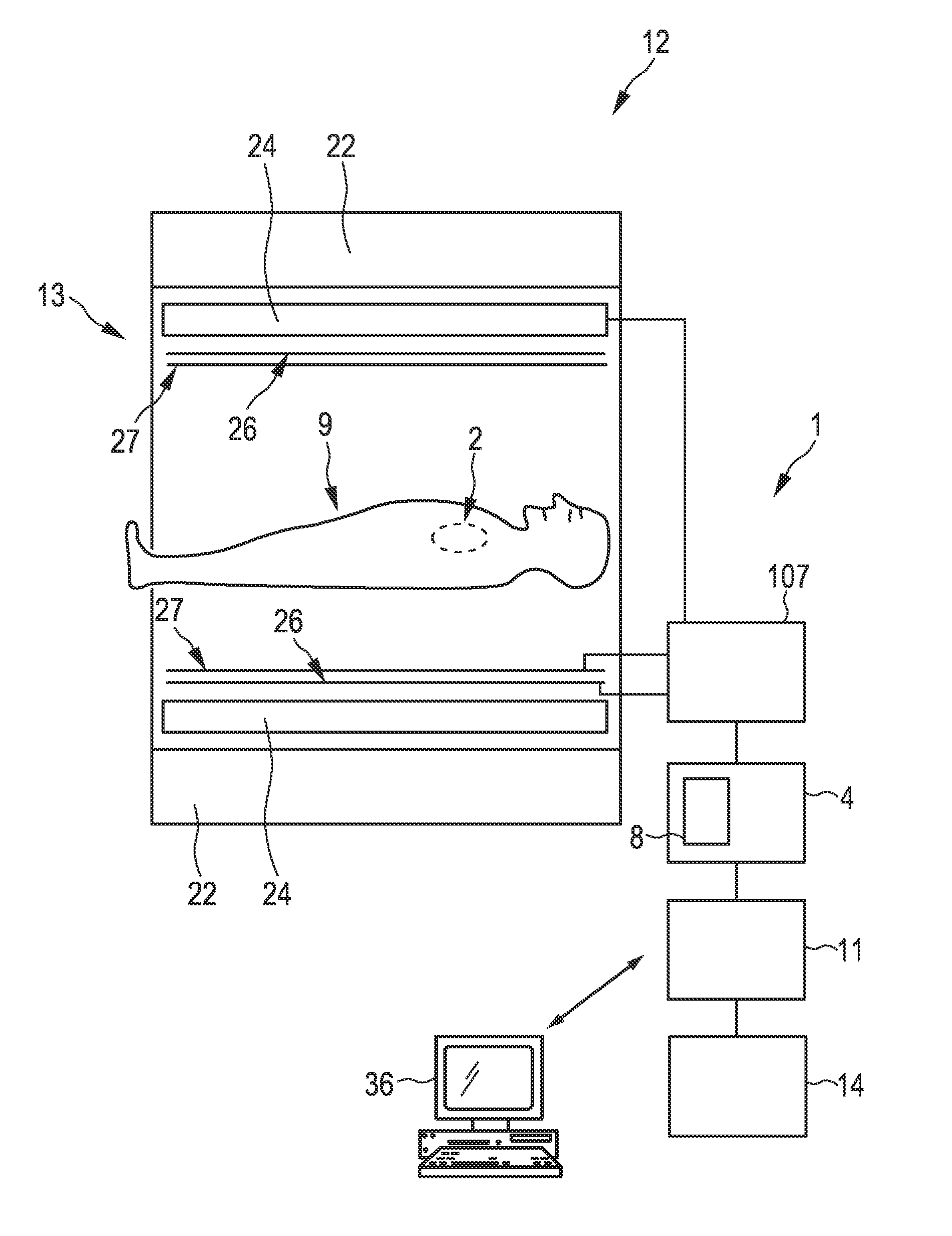 Motion monitoring system for monitoring motion within a region of interest