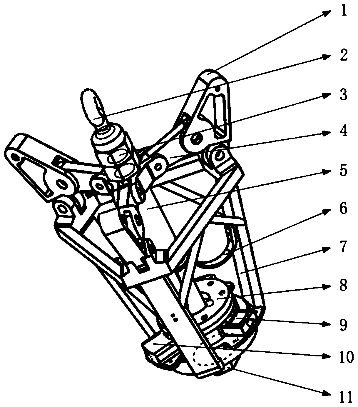 Link type air recovering and hanging device