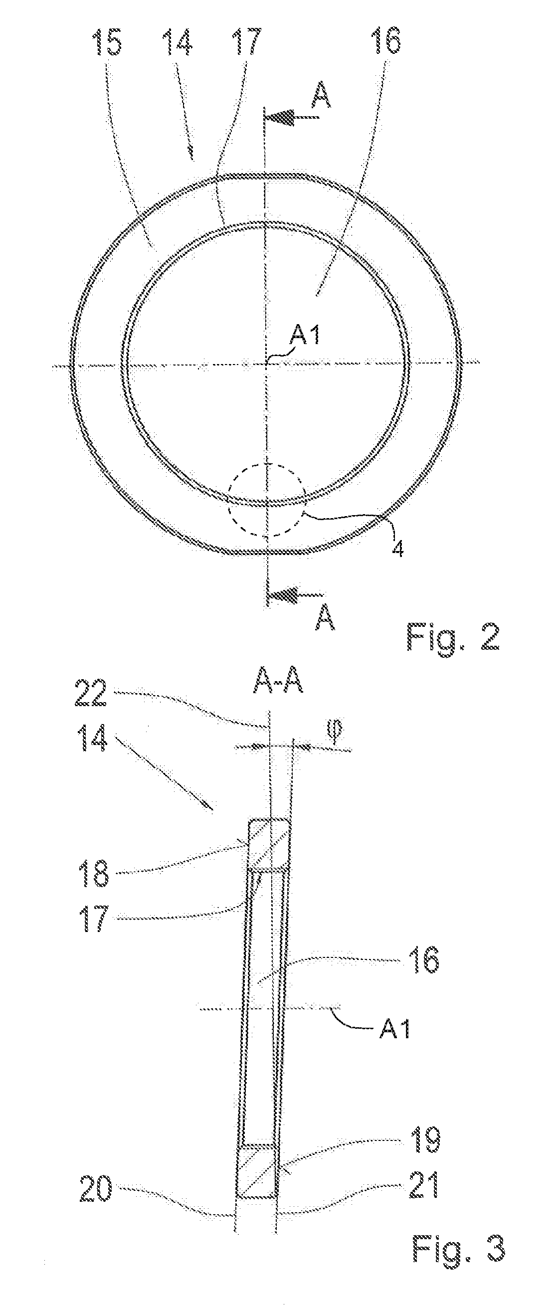 Device for securing a tension element against unintentional release