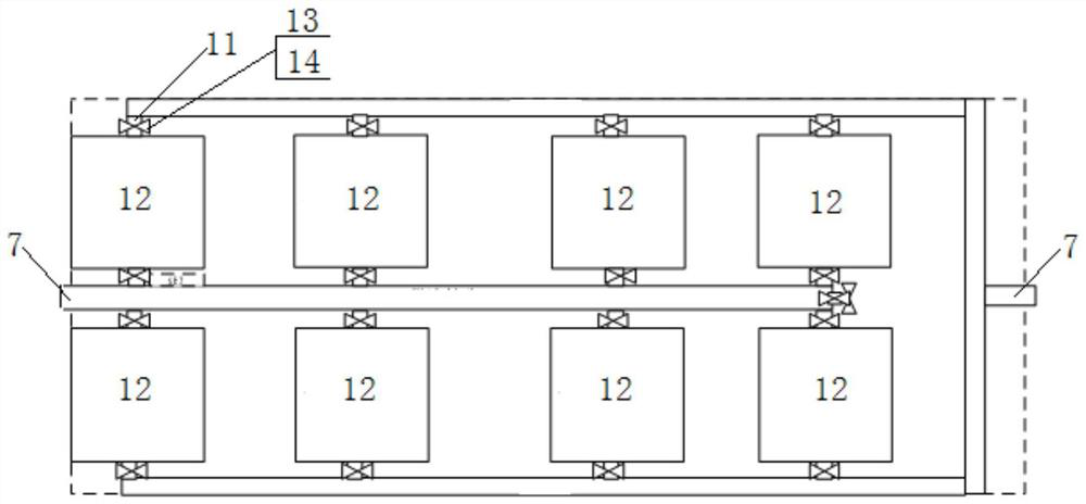 Centralized energy storage equipment thermal management system and working method thereof