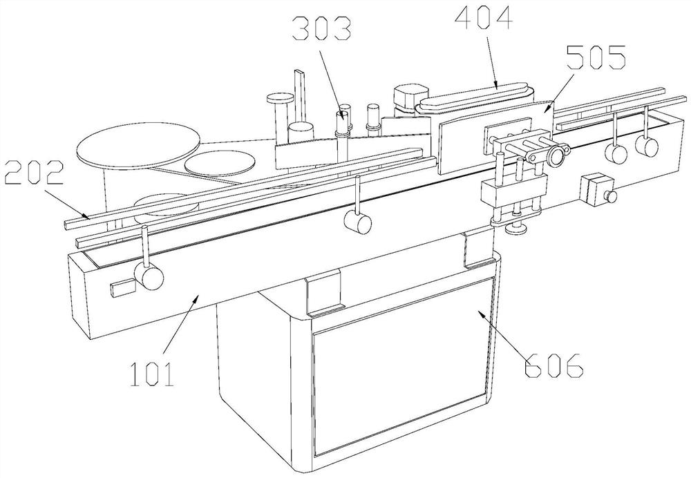 A round bottle labeling machine