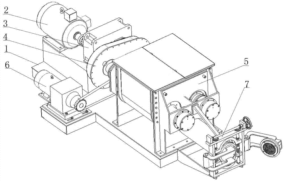 Screw extrusion filtering type vacuum kneading machine