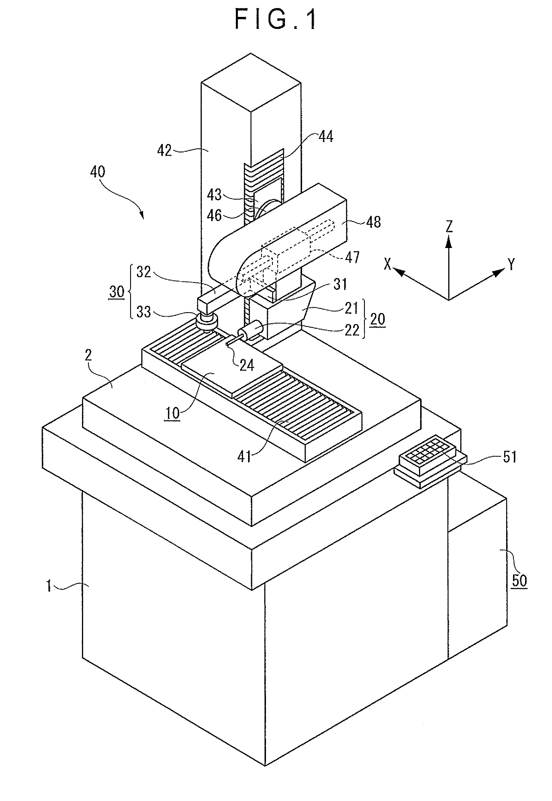 Offset amount calibrating method and surface texture measuring machine