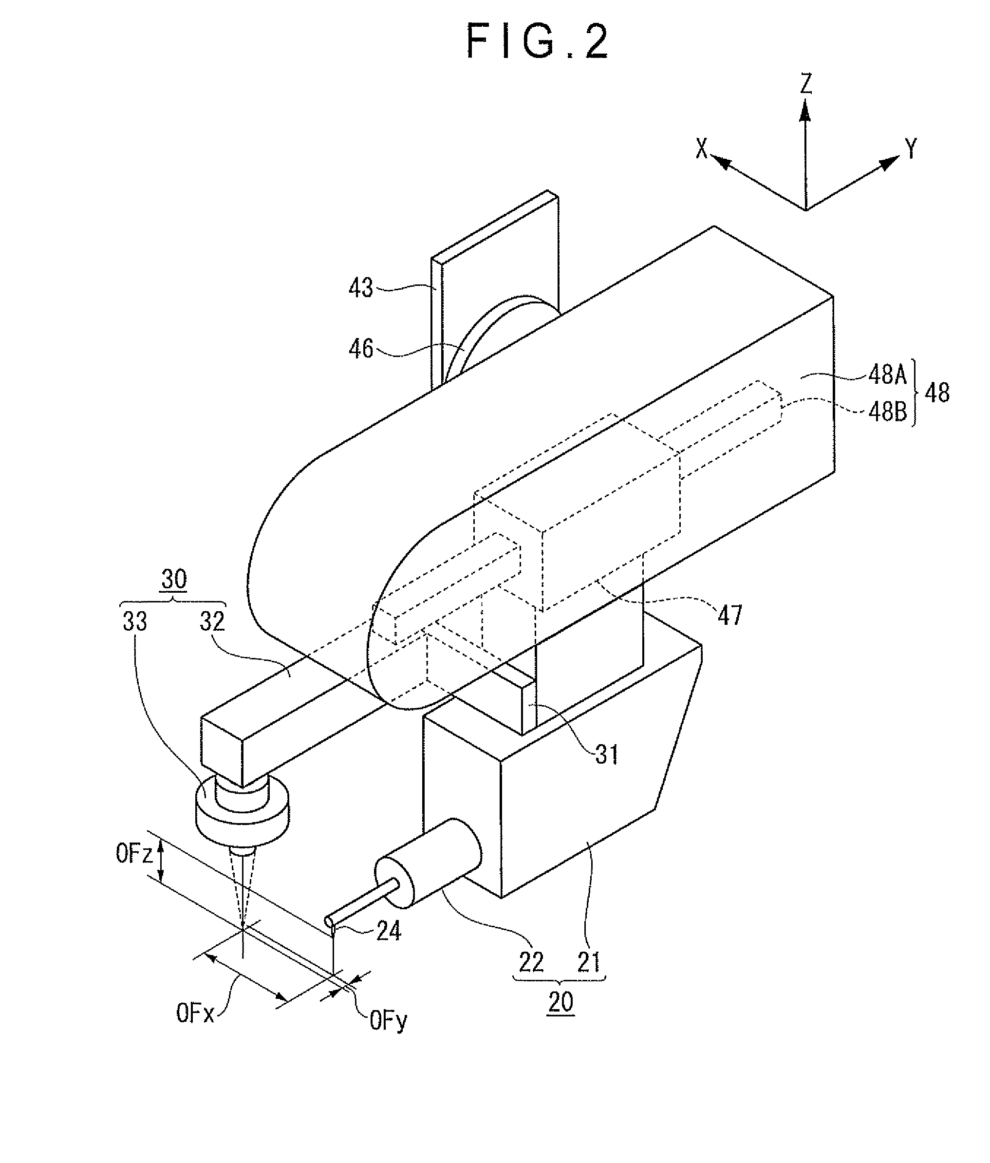 Offset amount calibrating method and surface texture measuring machine