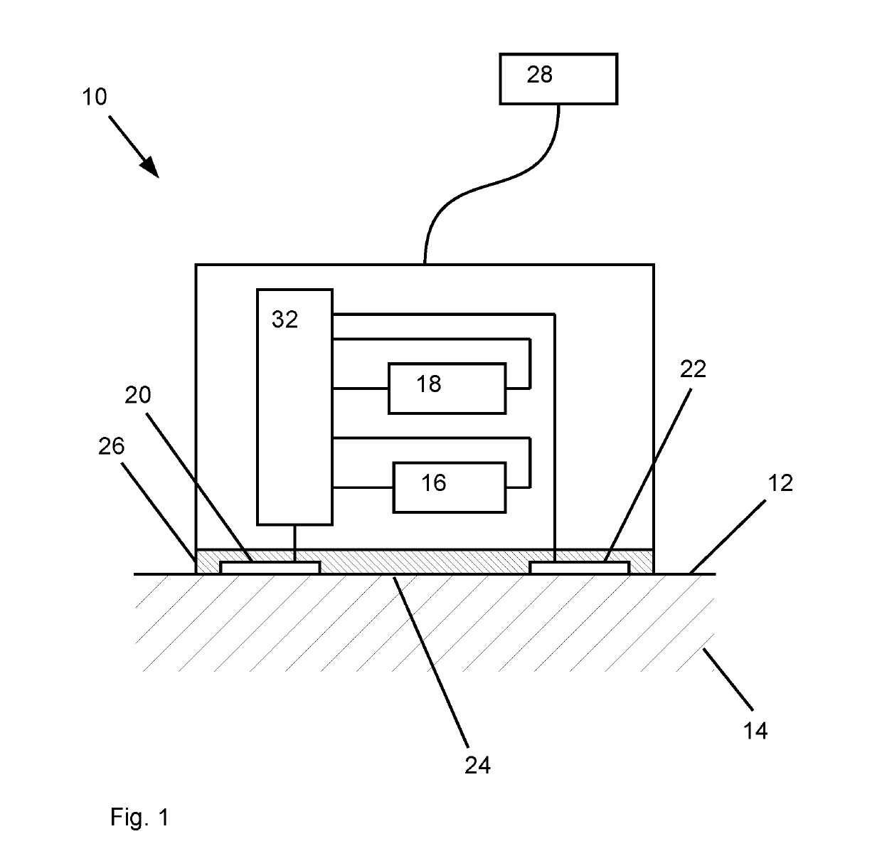 Measuring device for measuring a bodily function and method for operating such a measuring device