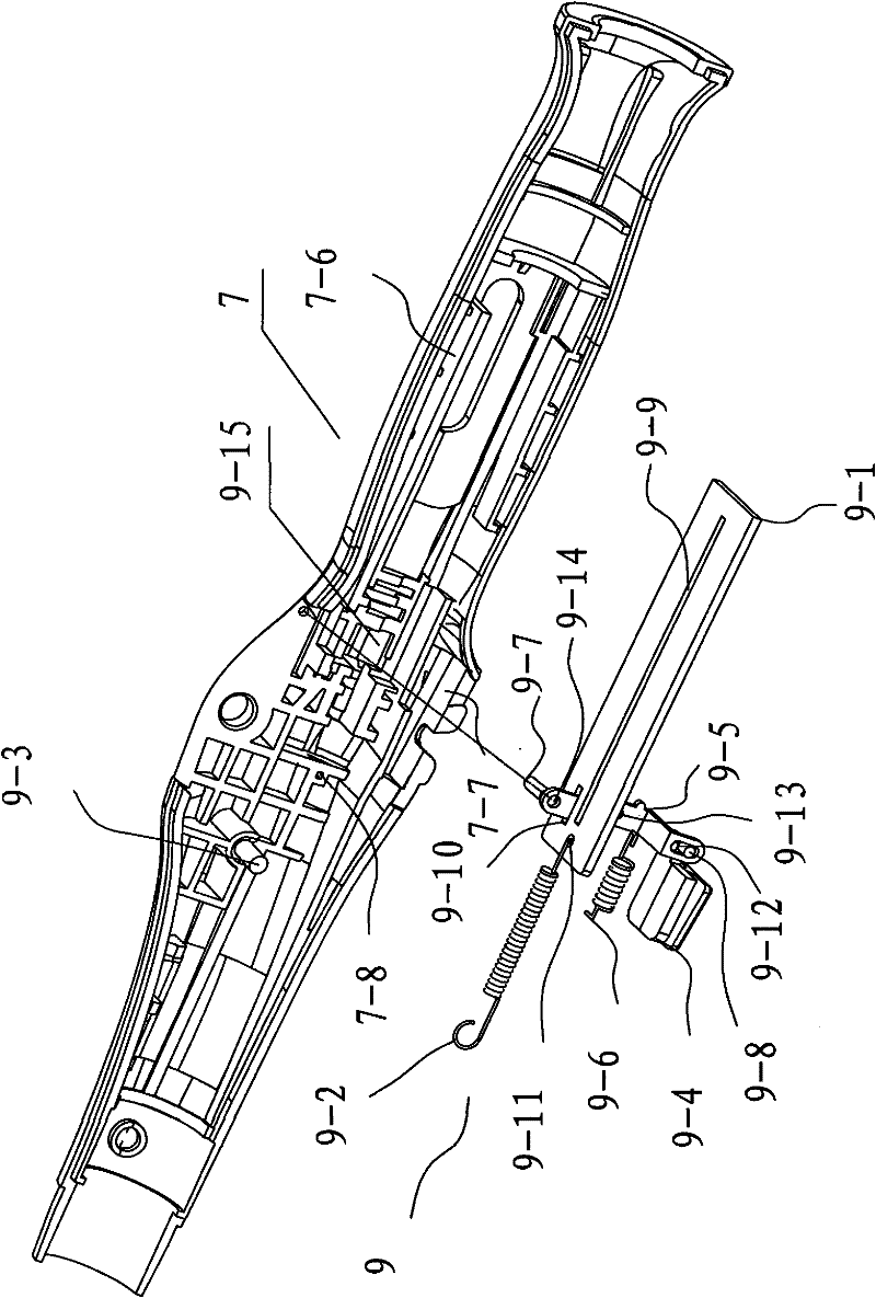 Automatic safety device of disposable automatic safety circular anastomat