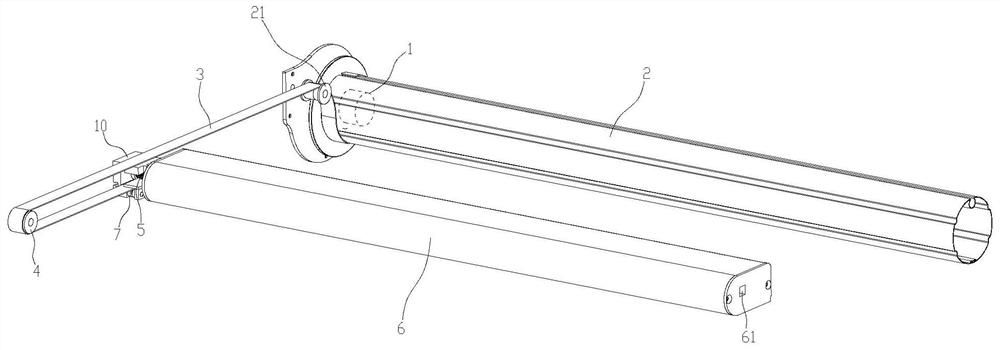 Canopy awning cloth retracting and releasing device, canopy awning and control method of canopy awning