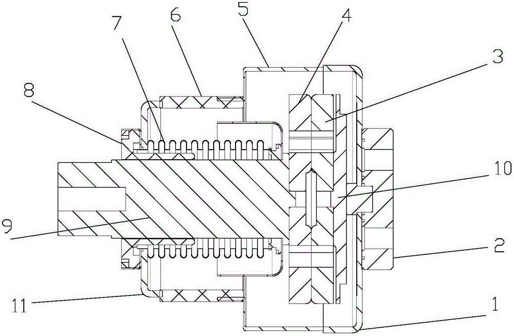 Low-voltage high-current high-breaking vacuum switch tube