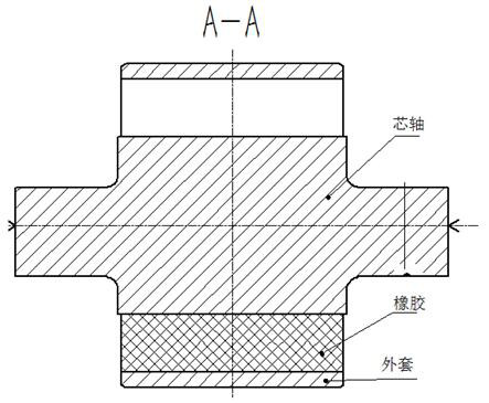 Diameter reducing device and method for non-uniform-thickness rubber ball joints