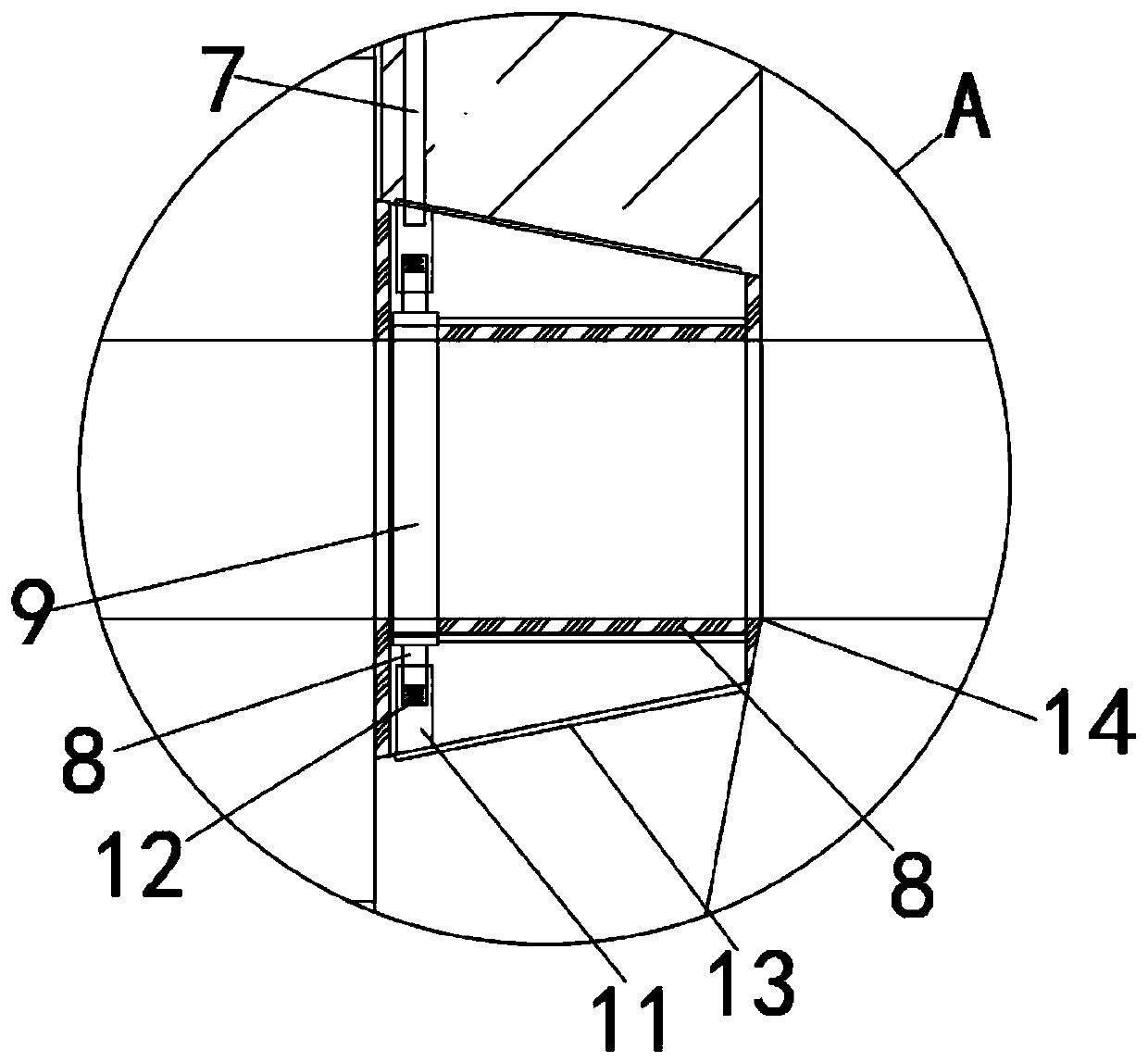 Device for sealing plate layer of plate filter