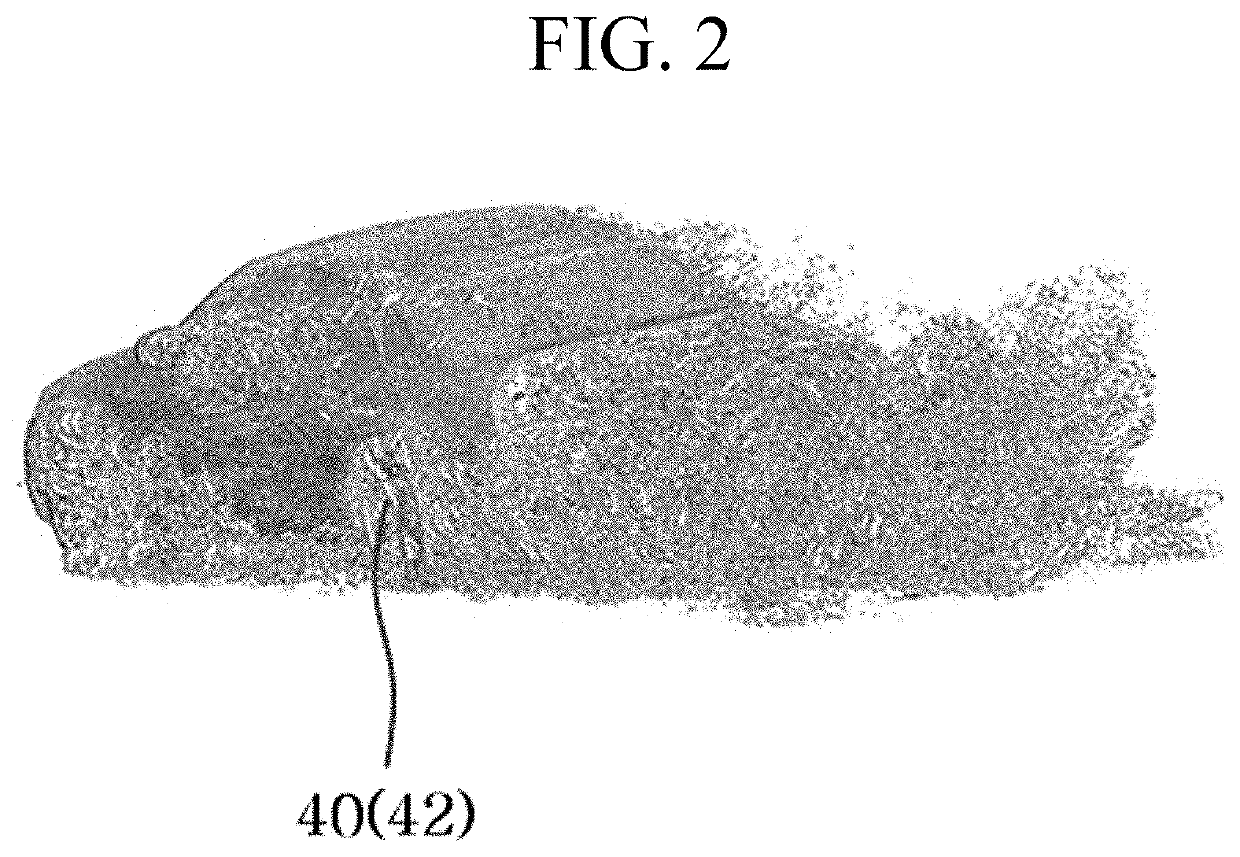 Non-exhaust fine dust collecting device using triboelectricity