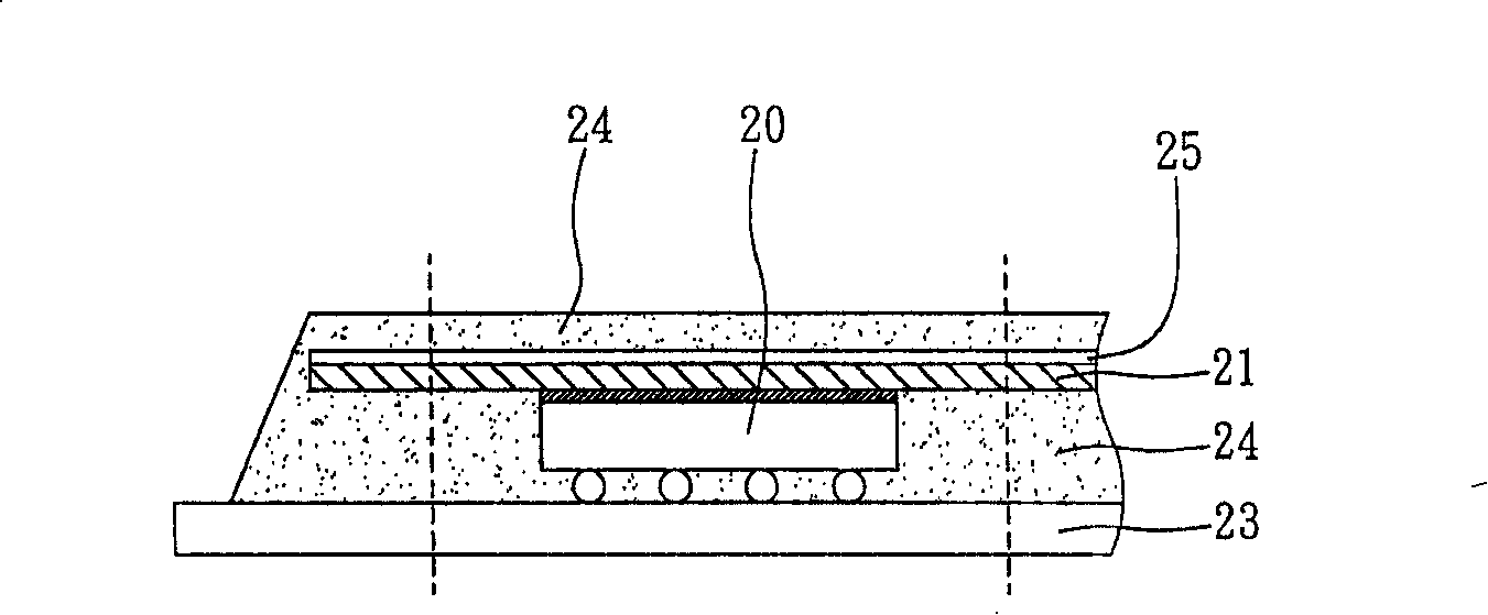 Cooling type packaging member production method and its applied cooling structure