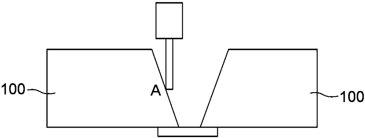 Thick plate vertical butt joint welding method