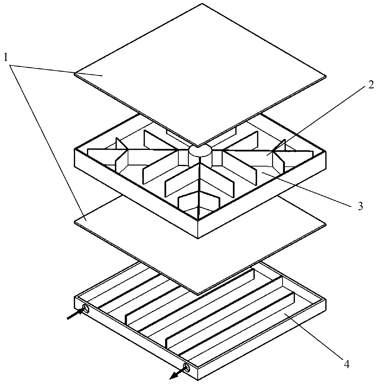 Phase change heat buffer type shipboard flame baffle