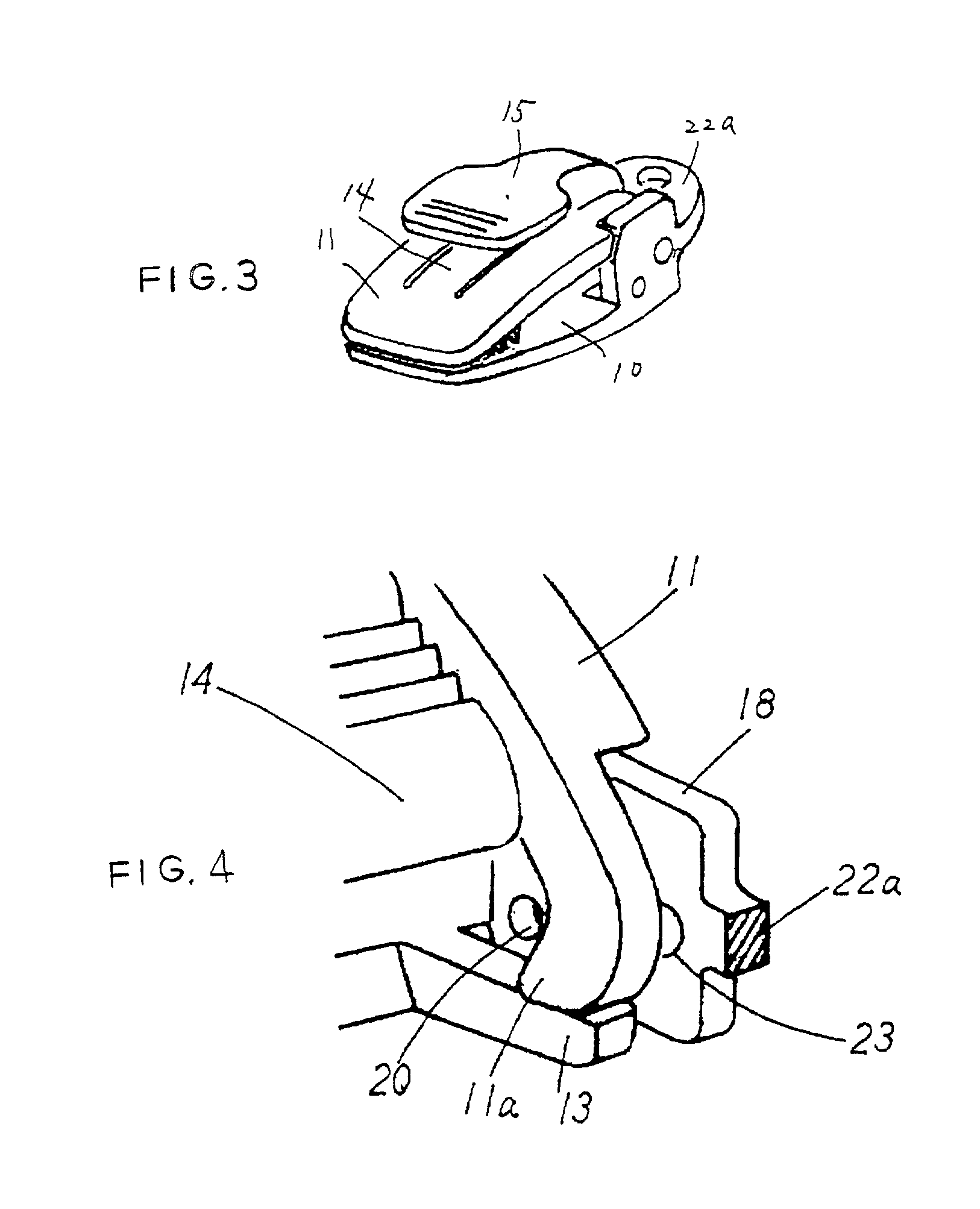 Plastic clipping device