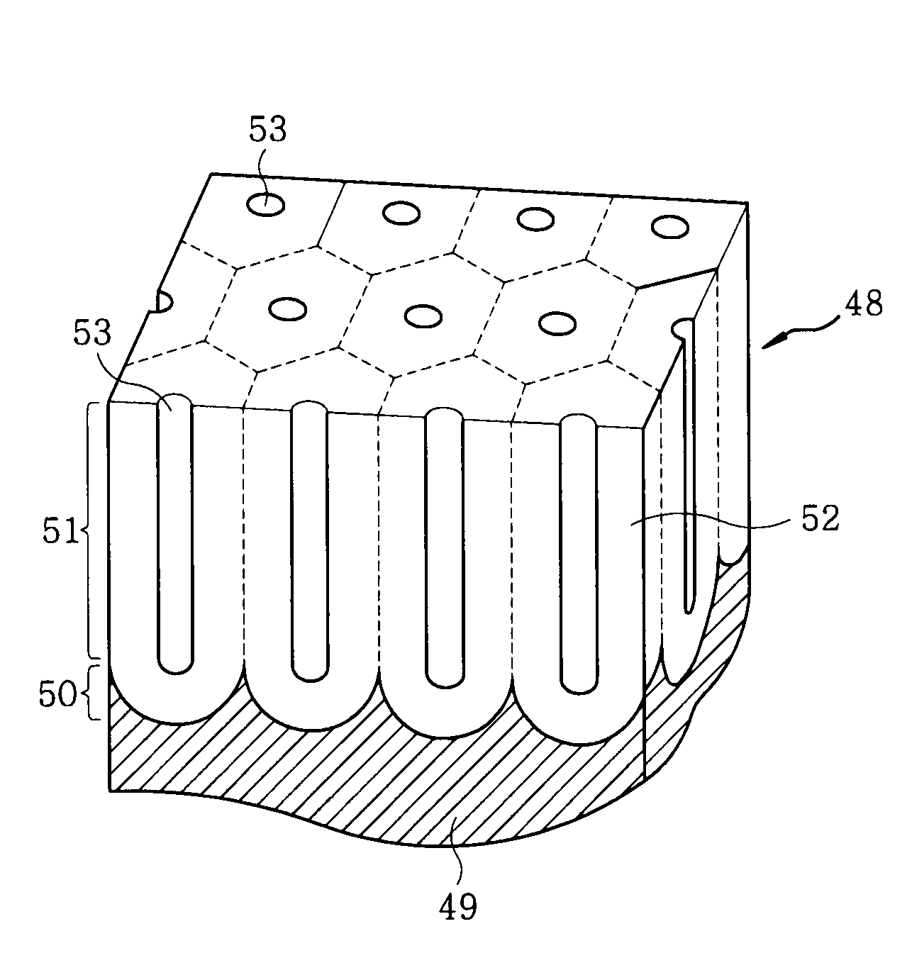 Component of substrate processing apparatus and method for forming a film thereon