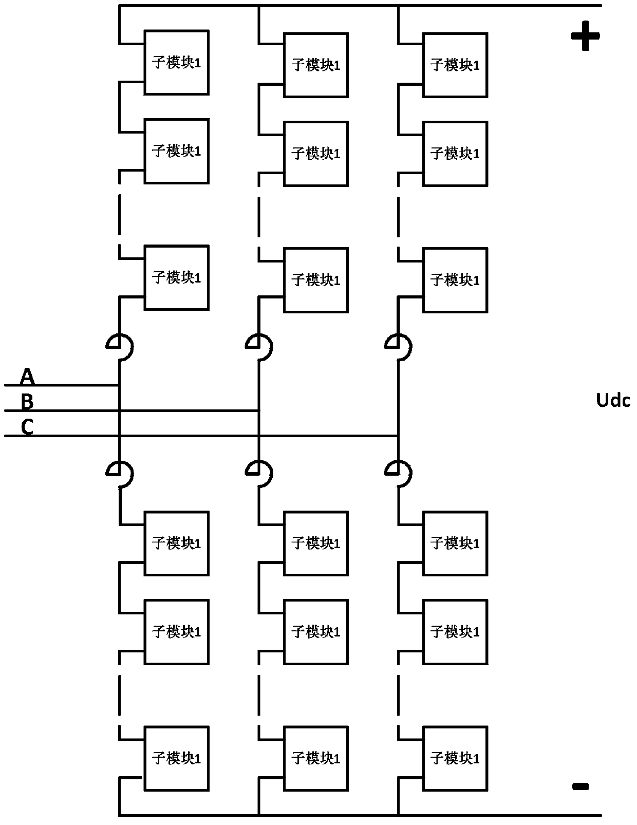 Sub module capacitance and voltage balancing and optimizing method for modularized multi-level converter