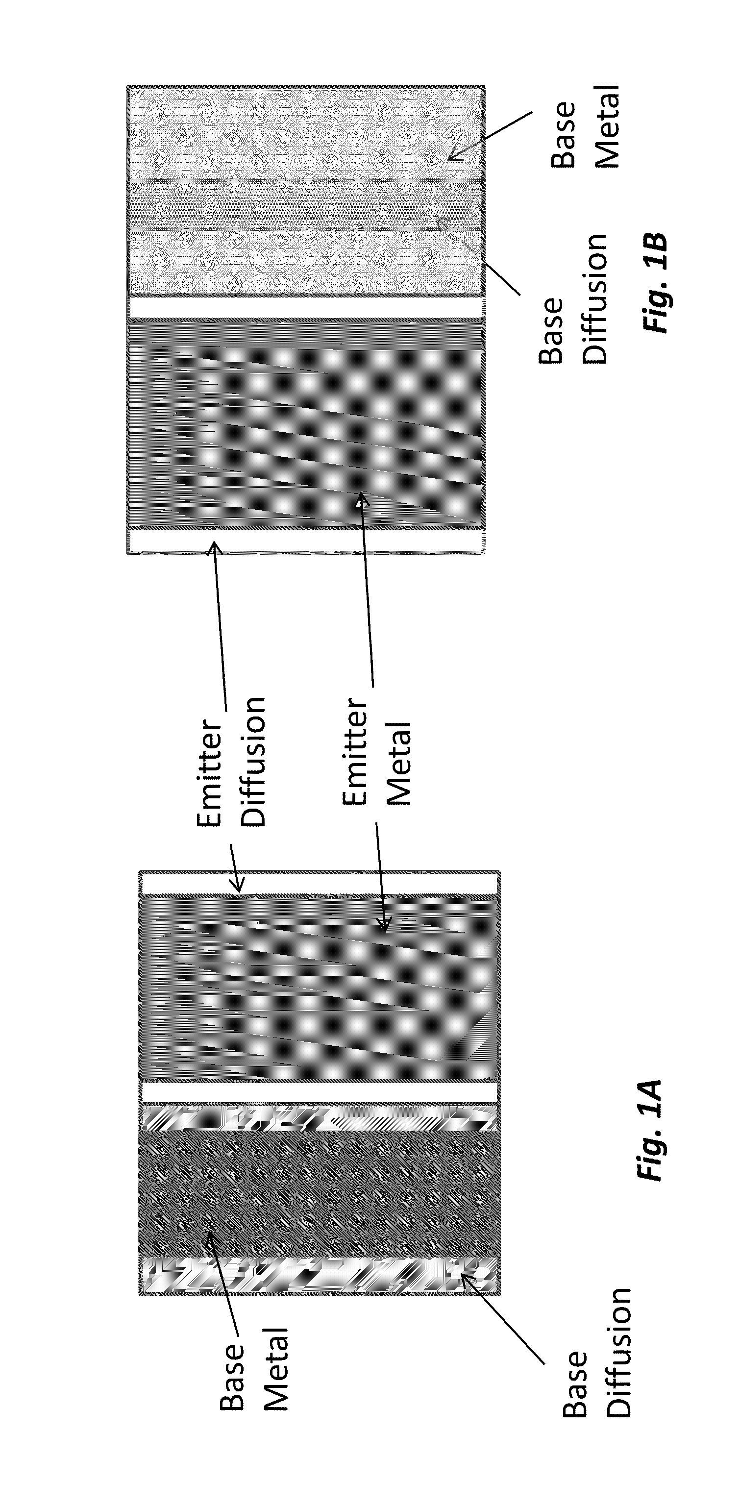Structures and methods of formation of contiguous and non-contiguous base regions for high efficiency back-contact solar cells