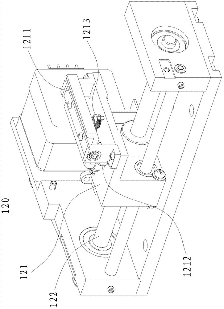Glass slide processing device of smear dyeing machine