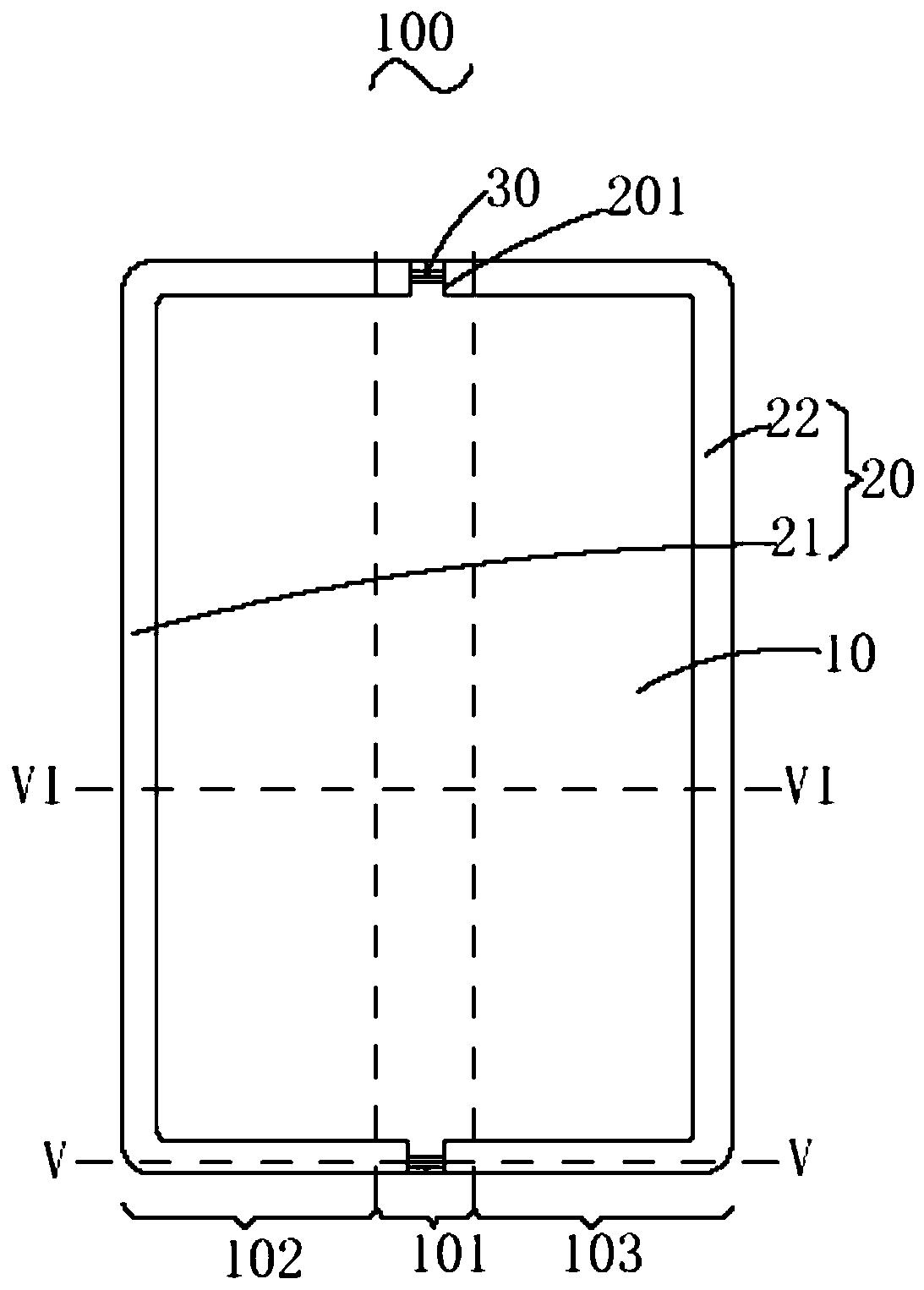 Flexible display screen assembly and terminal equipment