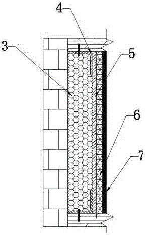 Double-deck fireproof door crack structure and construction process thereof