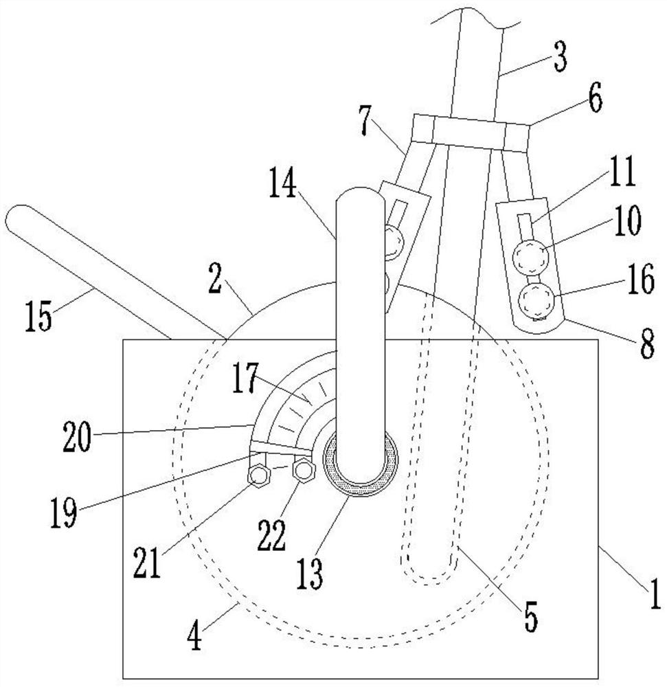 Stable-rotation net rack support