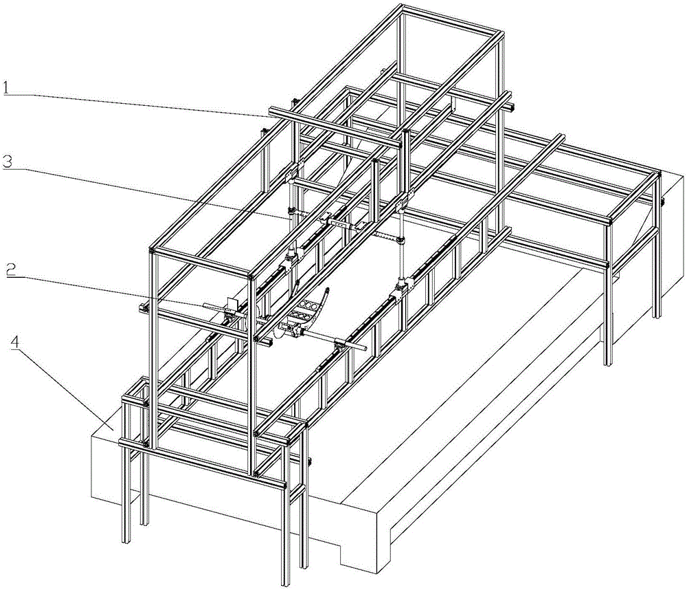 Planar two-foot robot movement testing platform