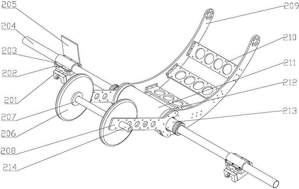 Planar two-foot robot movement testing platform