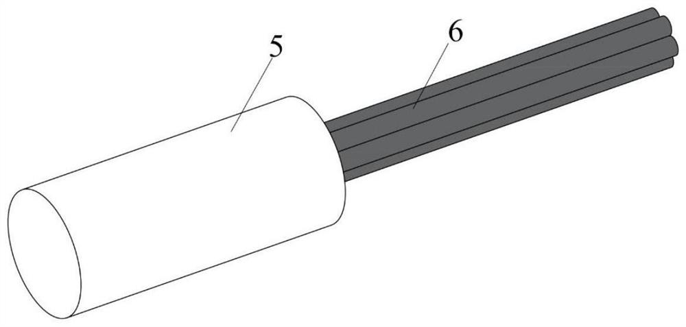 Adhesive type anchoring method suitable for one-way FRP tensile member